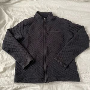 Billy Reid MEDIUM quilted navy blue bomber jacket